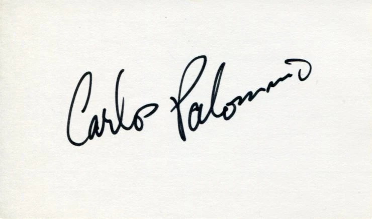 Carlos Palomino Boxing WBC Welterweight Champ HOF Signed Autograph
