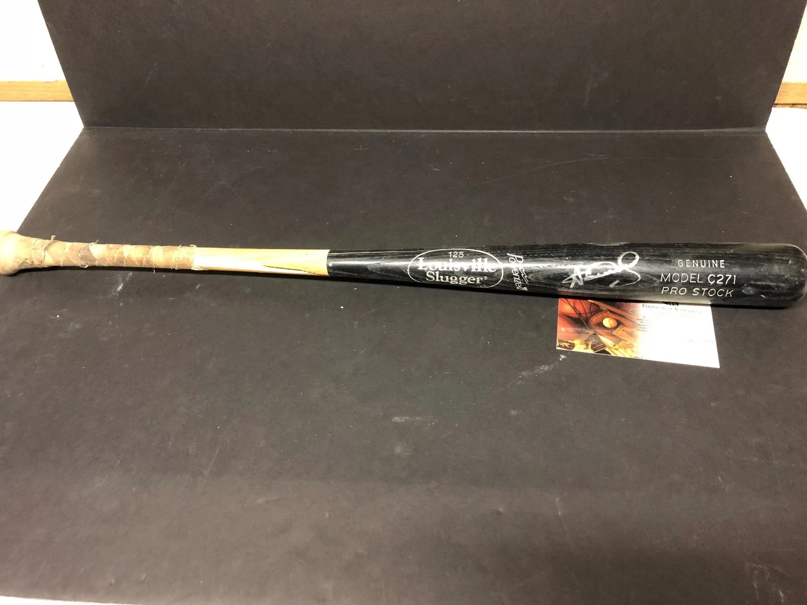 Adrian Cardenas Philadelphia Phillies Chicago Cubs Signed Autograph Bat COA
