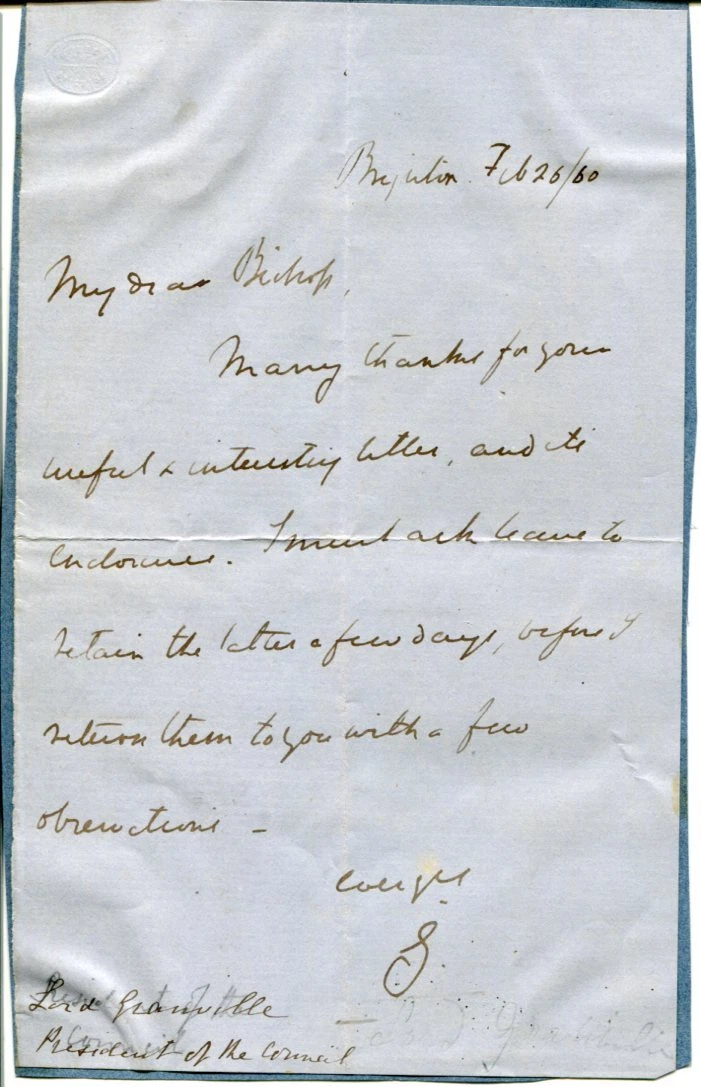 Granville Leveson-Gower 2nd Earl Secretary of State Foreign Affairs Signed ALS
