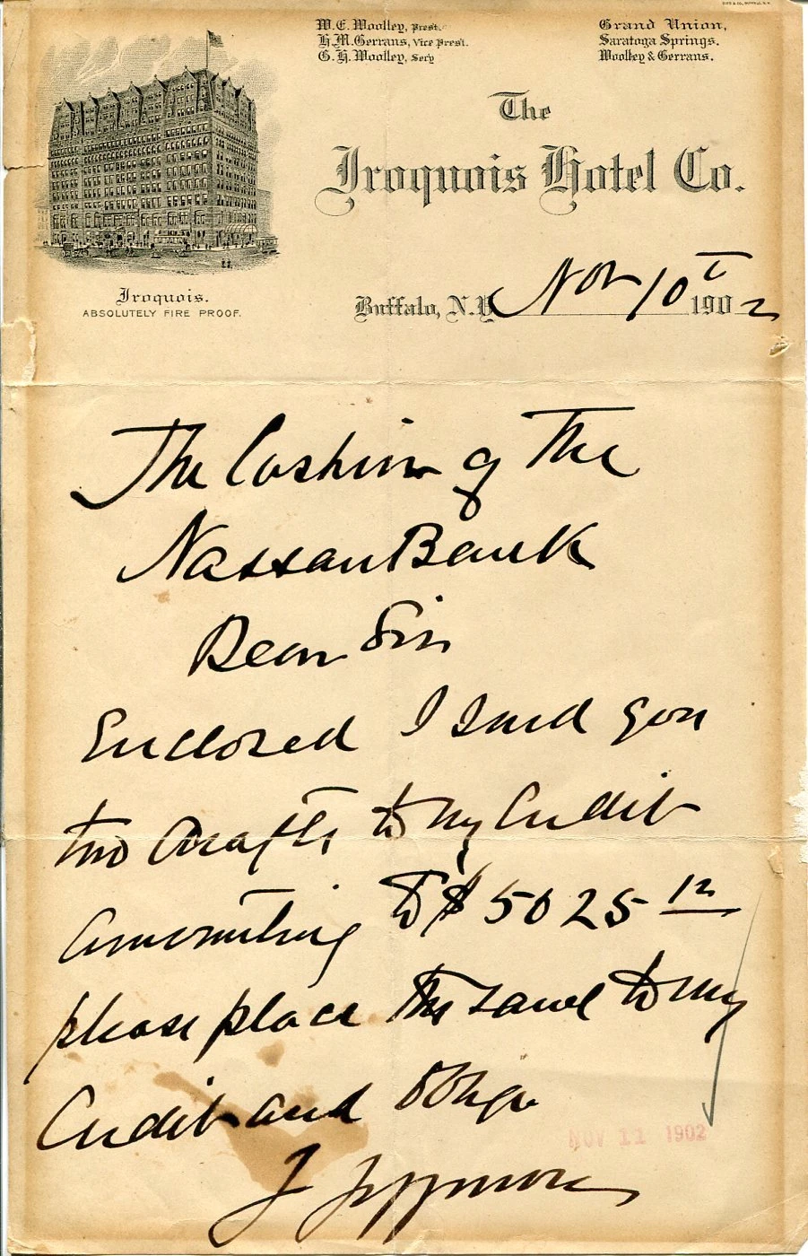 Joseph Joe Jefferson Stage Actor Rip Van Winkle Rare Signed Autograph Letter
