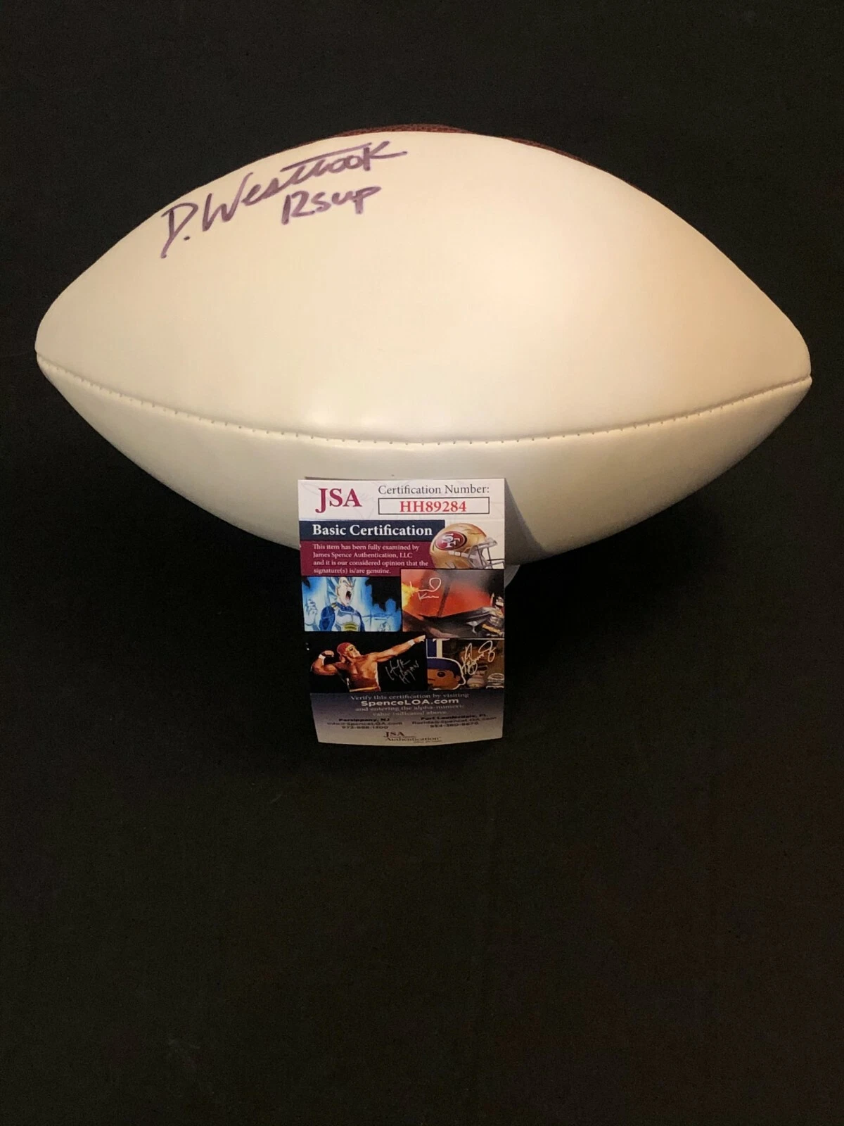 Dede Westbrook Oklahoma OU Minnesota Vikings Signed Autograph Football JSA

