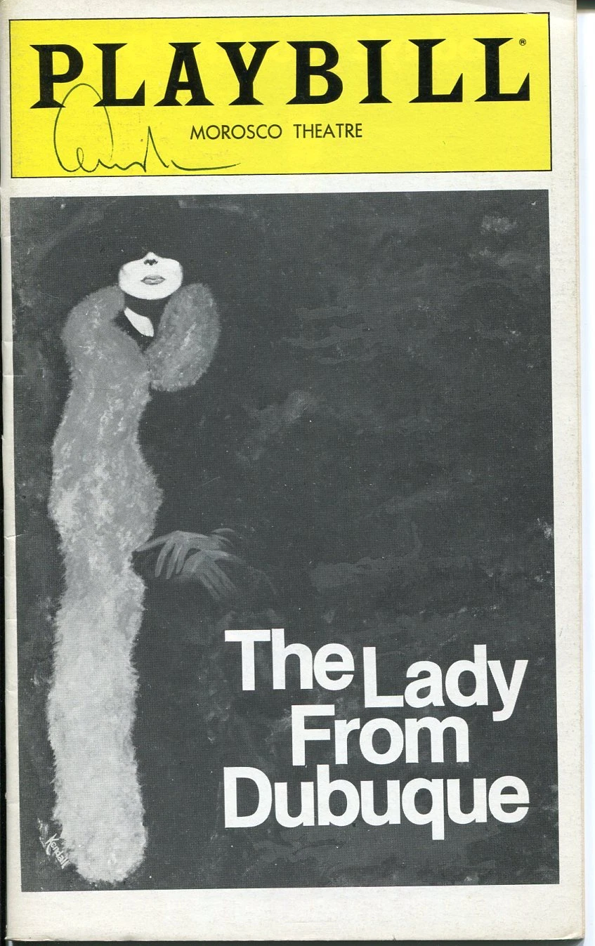 Edward Albee The Lady From Dubuque Signed Autograph Opening Night Playbill
