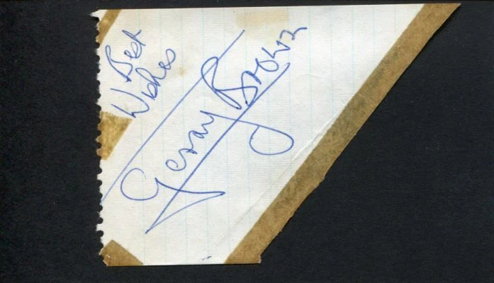 Gerry Brown British Jazz Gerry Brown's Jazzmen Signed Autograph
