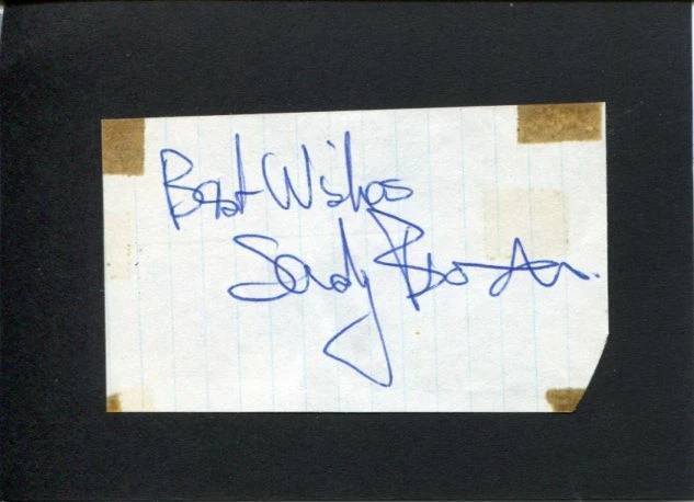 Sandy Brown Scottish jazz Clarinetist Bandleader Rare Signed Autograph
