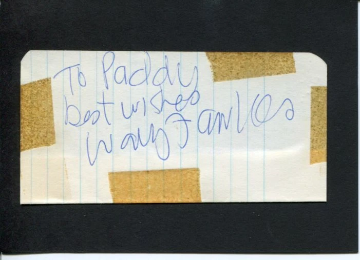 Wally Fawkes British Canadian Jazz Clarinetist Cartoonist Rare Signed Autograph
