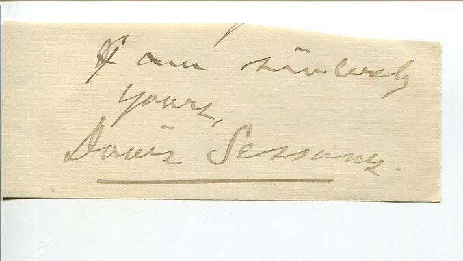 Davis Sessums Episcopal Bishop Louisiana Clergy Signed Autograph
