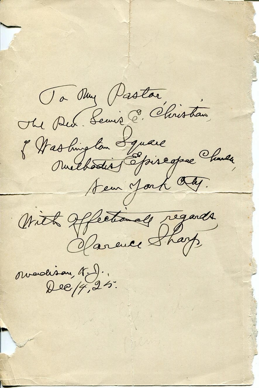Clarence Sharp A Day of Life and Other Poems Poet Signed Autograph Letter ALS
