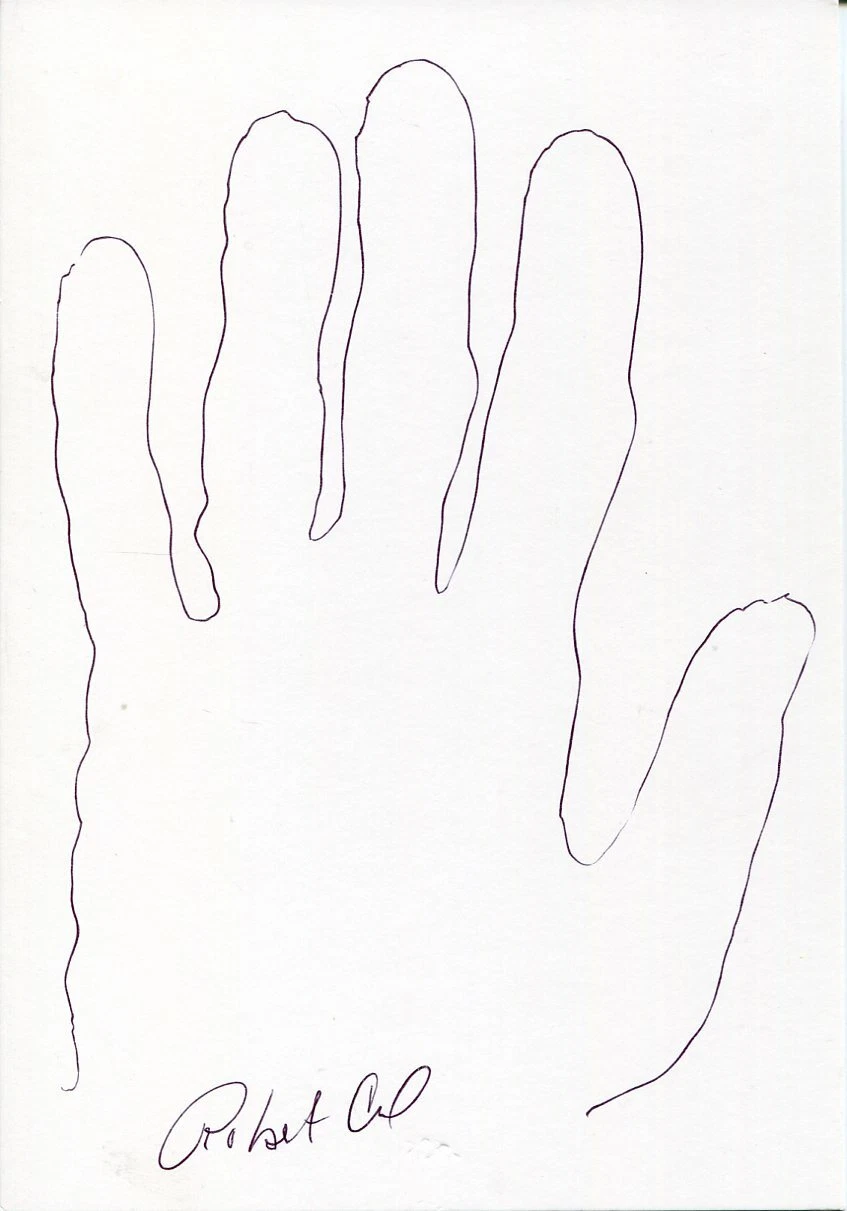 Robert Curl 1996 Nobel Prize Chemistry Signed Autograph Original Hand Sketch
