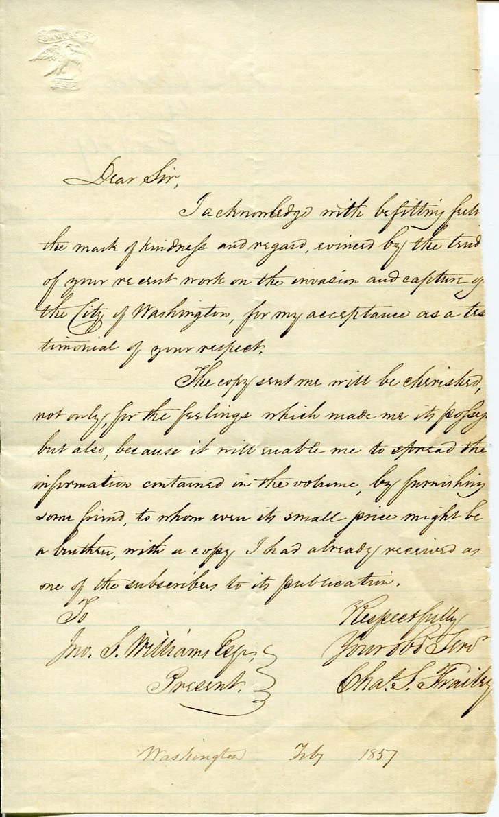 Charles Stitcher Frailey Mason Grand Master District Columbia Signed Autograph
