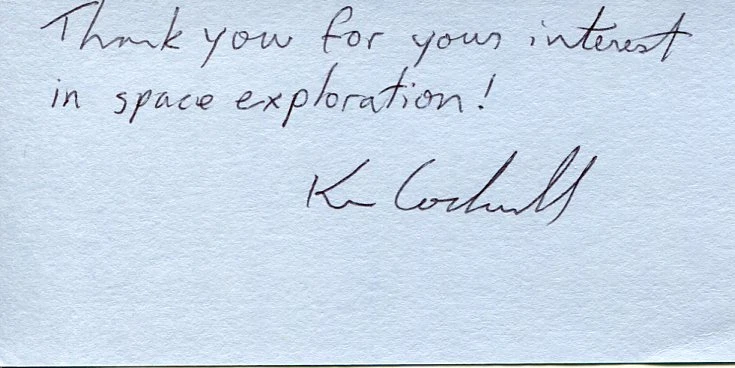 Kenneth Cockrell NASA Chief of the Astronaut Office STS Pilot Signed Autograph
