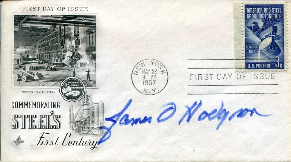 James Hodgson US Secretary of Labor Ambassador to Japan Signed Autograph FDC
