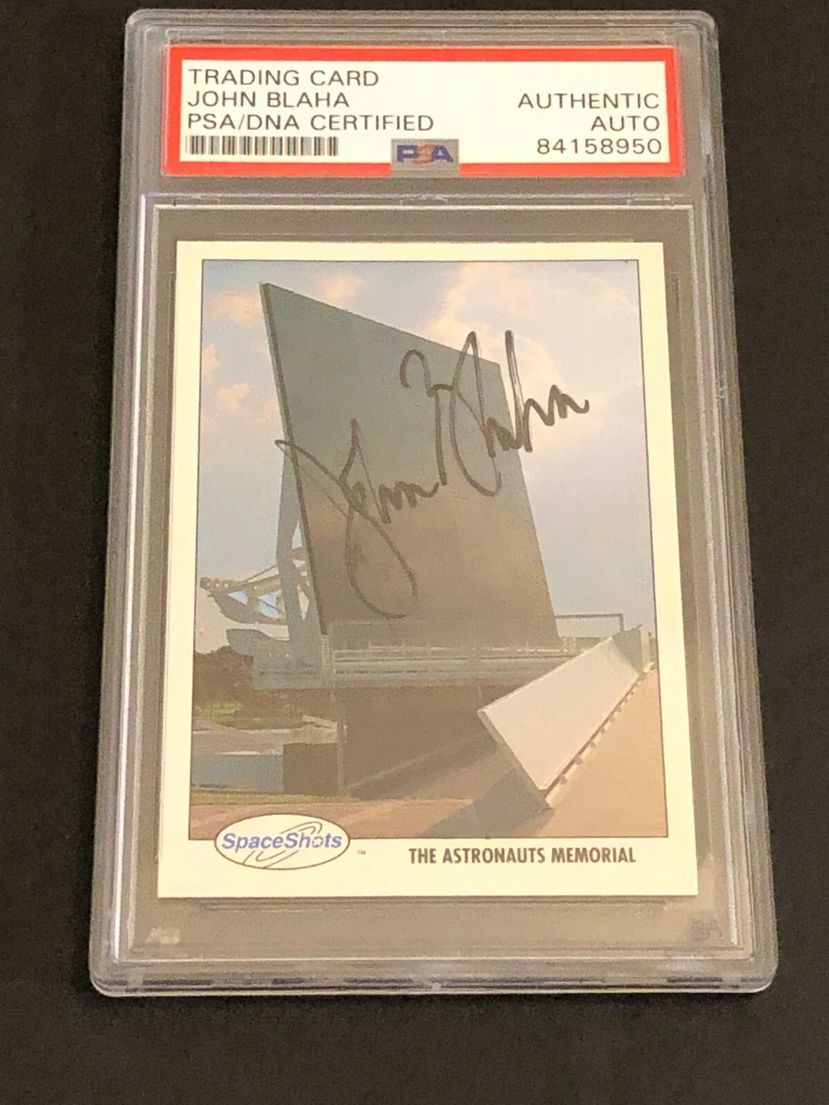 John Blaha NASA Astronaut STS Signed Autograph 1991 Space Shots Card PSA Slabbed
