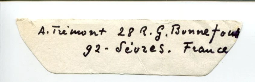 Auguste Tremont Luxembourg Big Cats Sculptor Artist Medalist Signed Autograph
