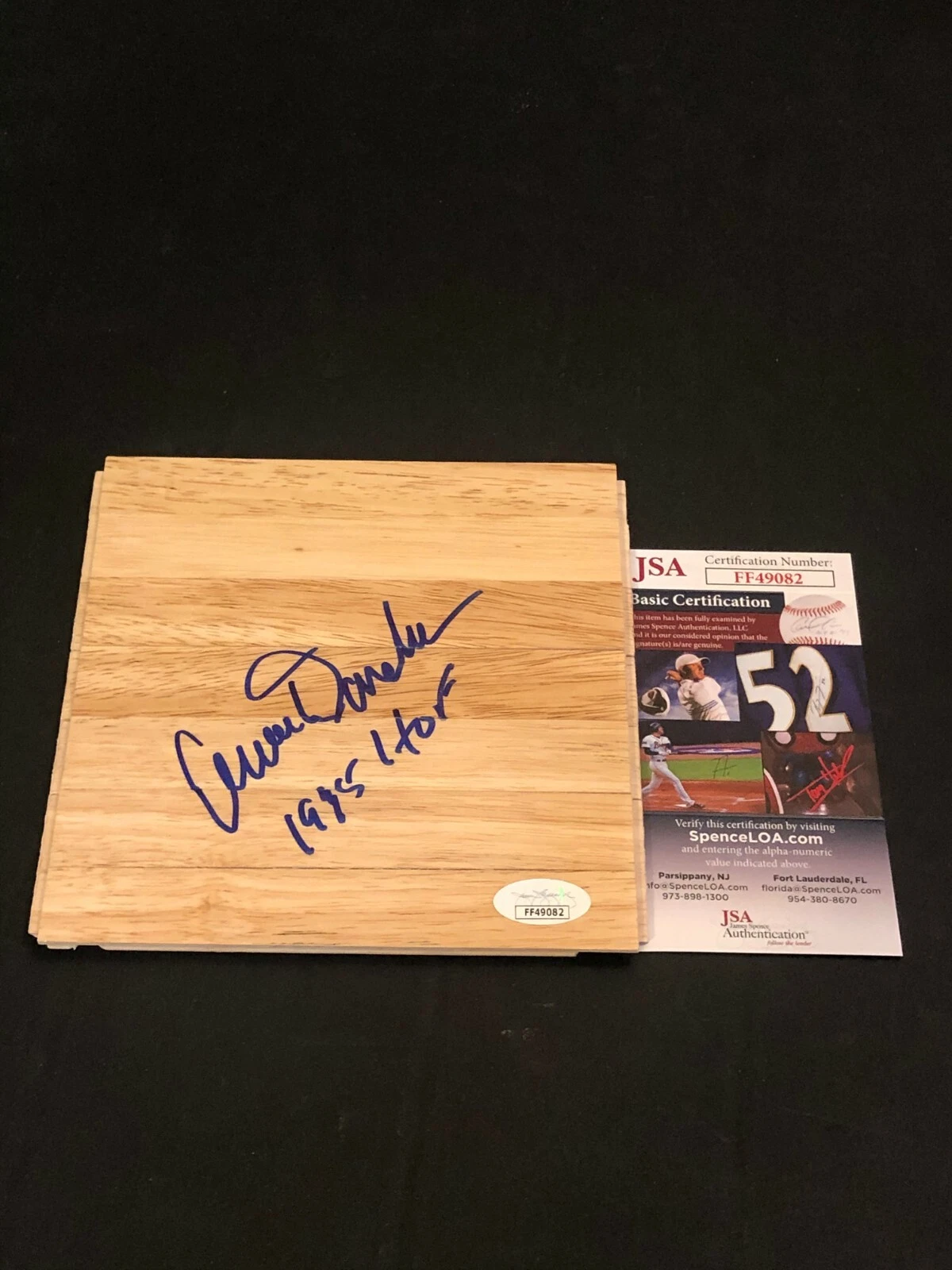 Anne Donovan Olympic Gold Basketball HOF Rare Signed Autograph Floorboard JSA
