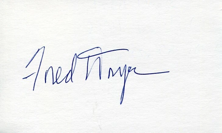 Fred Dryer NY Giants LA Rams San Diego State HOF Hunter Cheers Signed Autograph
