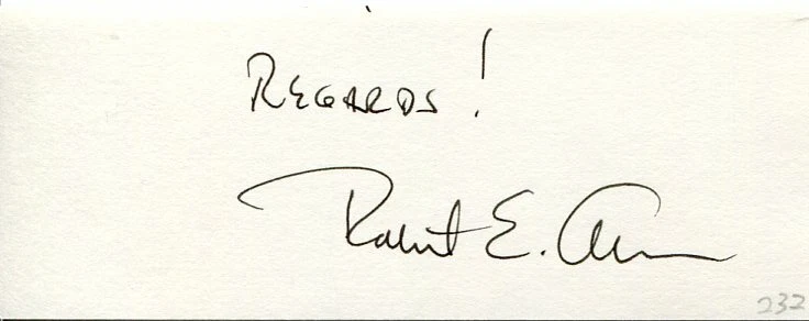Robert Eugene Allen AT&T President CEO PepsiCo Director Rare Signed Autograph
