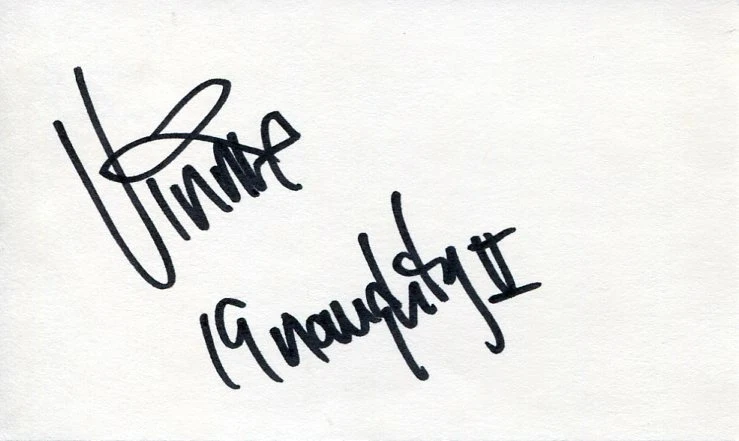 Vin Rock Naughty by Nature OPP Singer Rapper Signed Autograph
