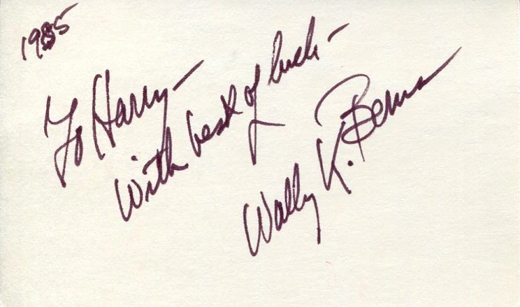 Wally K. Berns THe Apple Dumpling Gang Astro-Zombies Signed Autograph
