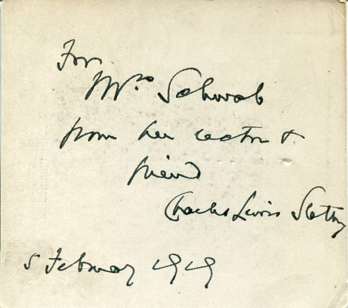 Charles Lewis Slattery Episcopal Bishop Massachusetts Auhor Signed Autograph
