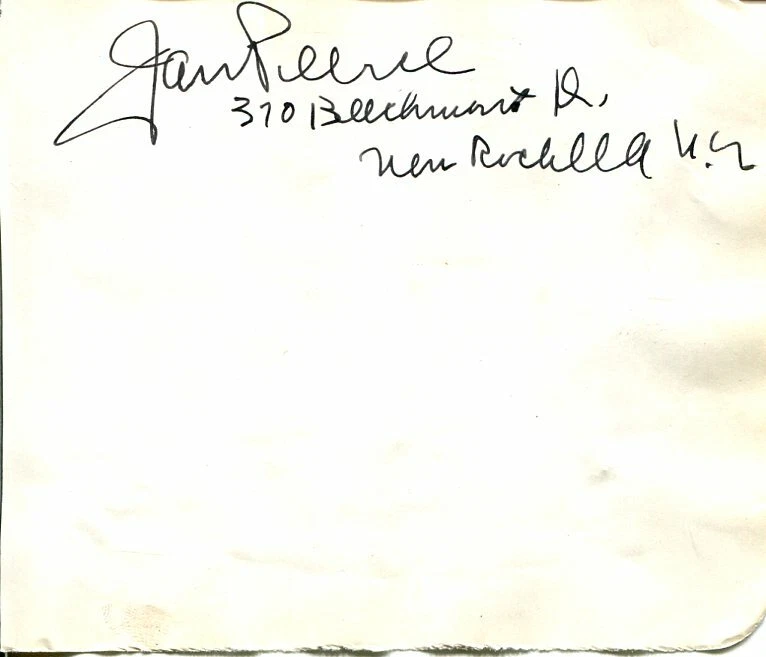 Jan Peerce Singer Jazz Broadway Opera Tenor Rare Signed Autograph
