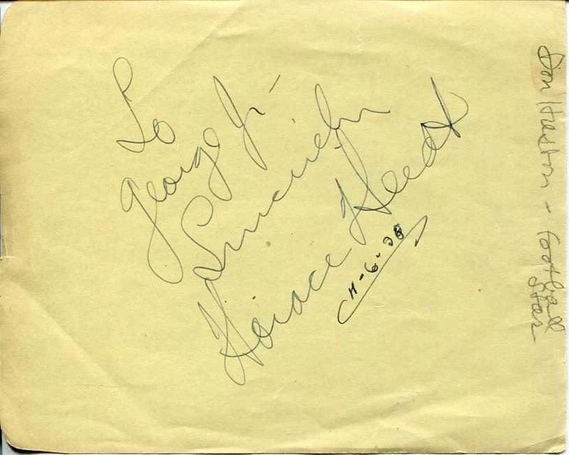 Horace Heidt Big Band Jazz Pianist Musical Knights & Don Huston Signed Autograph
