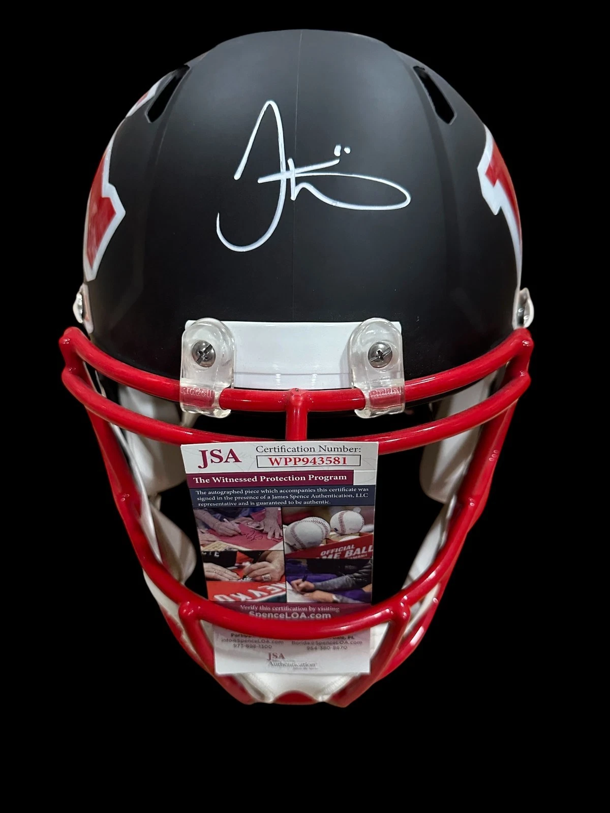 Tyreek Hill Kansas City Chiefs SB Cham Signed Autograph Full Size Rep Helmet JSA
