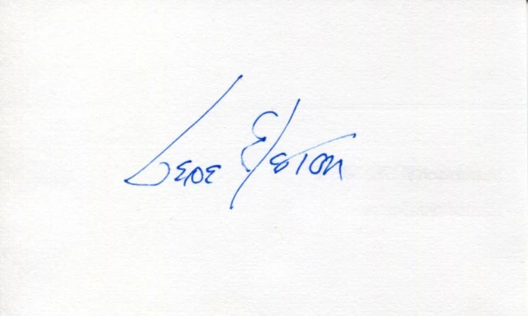 Gene Elston Houston Astros HOF MLB Broadcaster Signed Autograph
