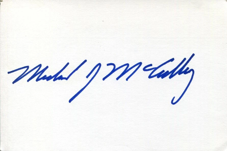 Mike Michael McCulley 1st Submariner Space STS NASA Astronaut Signed Autograph
