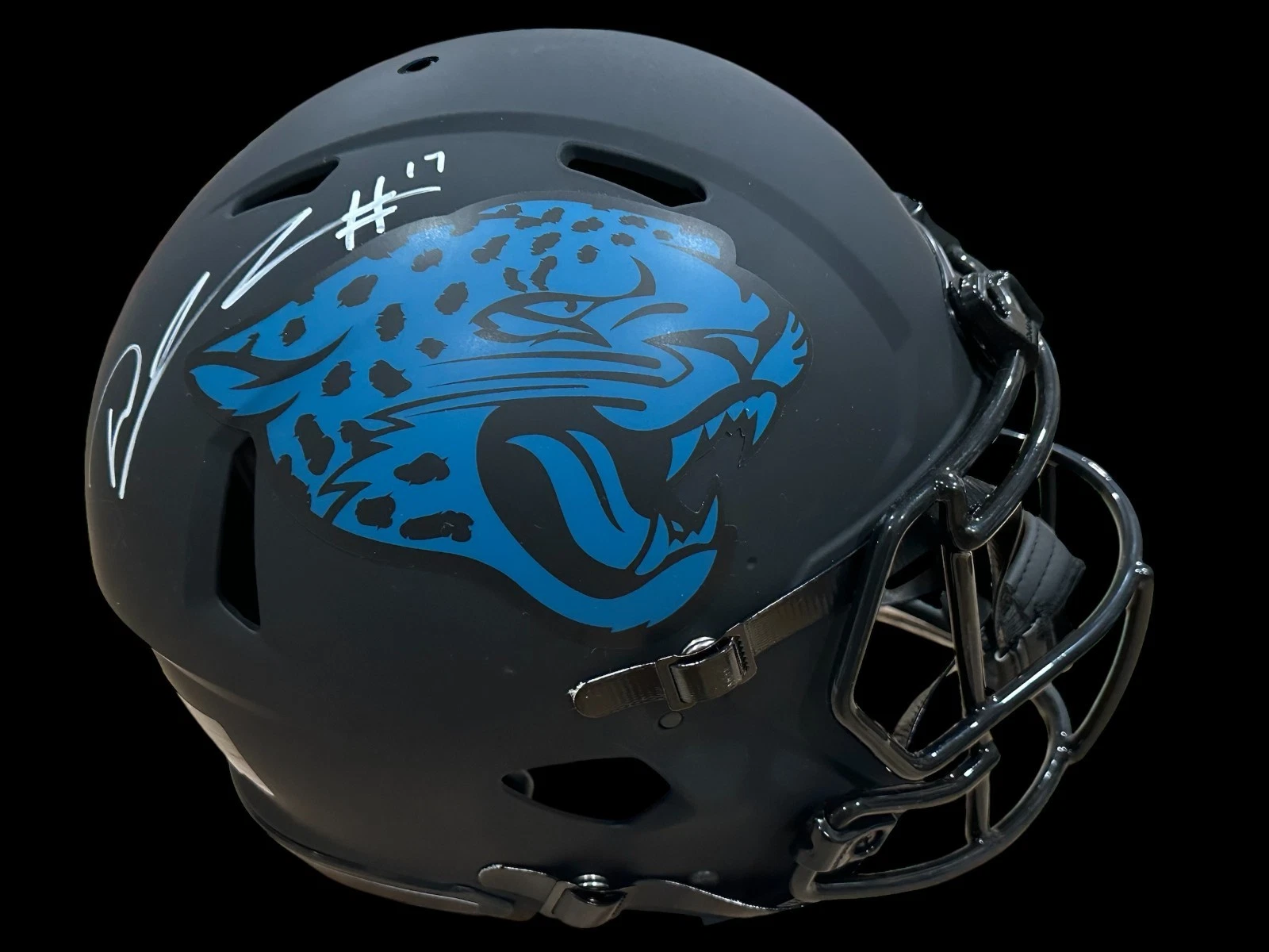 D. J DJ Chark Jacksonville Jaguars Signed Full Size Authentic Eclipse Helmet BAS
