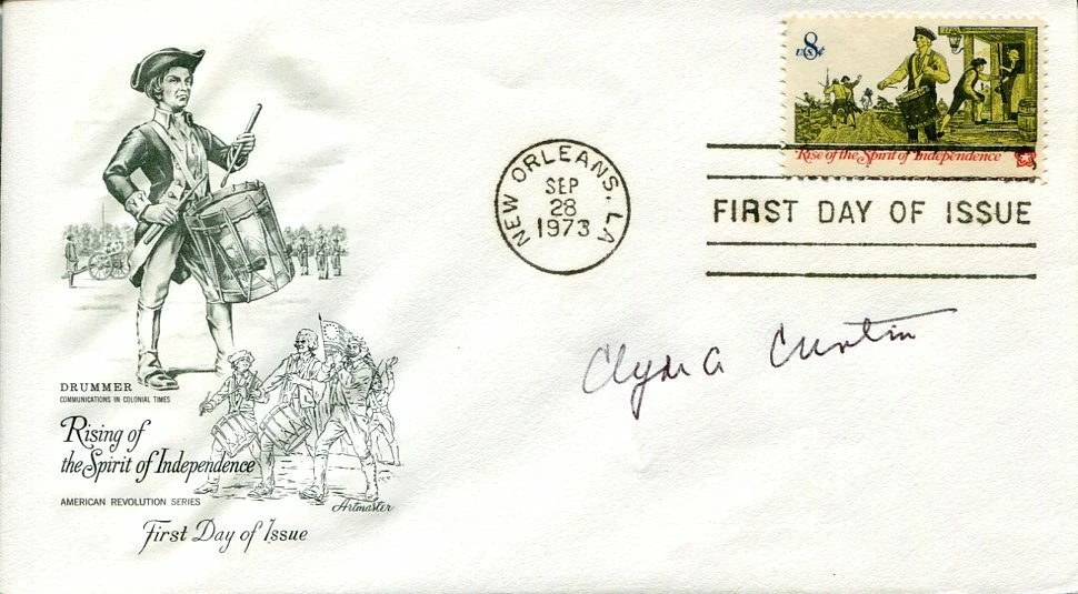 Clyde A. Curtin Korean War Fighter Pilot Ace DFC Signed Autograph FDC
