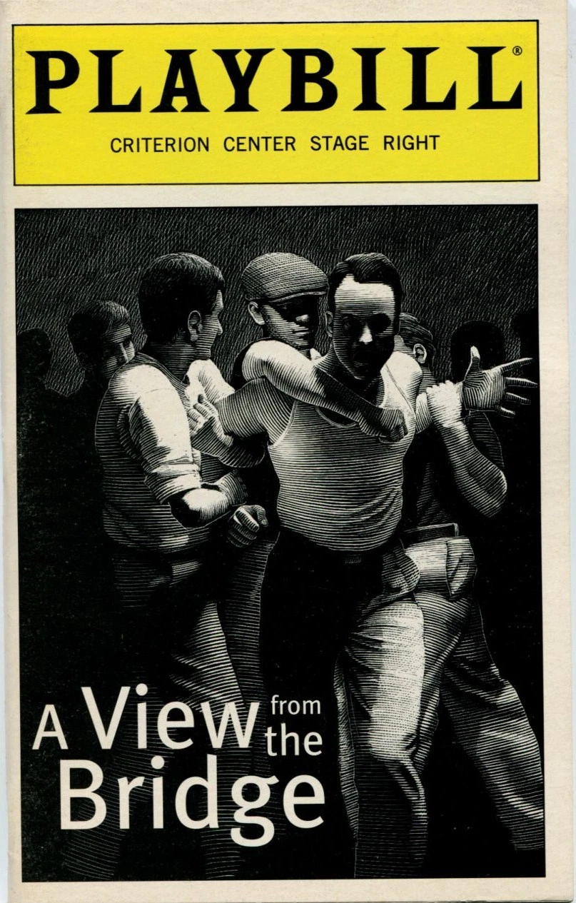 Anthony LaPaglia Arthur Miller A View From The Bridge Opening Night Playbill
