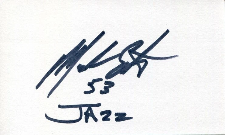 Mark Eaton UCLA Bruins Utah Jazz Signed Autograph
