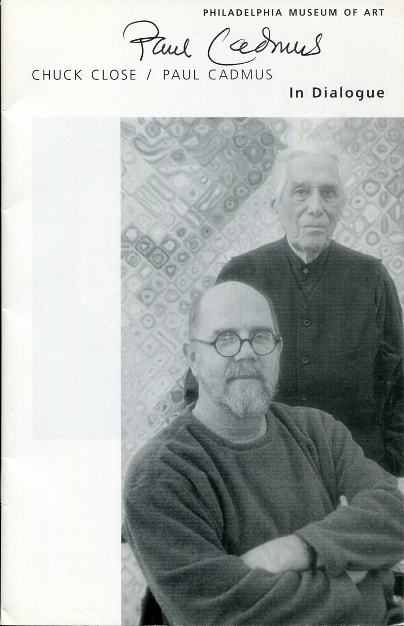 Paul Cadmus Philadelphia Museum Of Art In Dialogue Signed Program w/ Chuck Close
