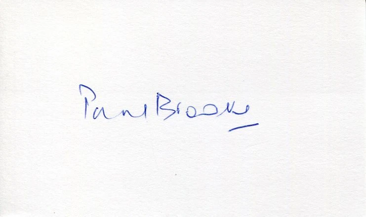 Paul Brooke Star Wars James Bond Bridget Jones's Diary Signed Autograph
