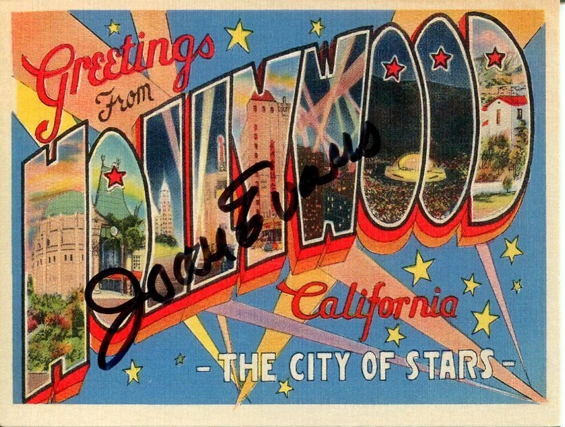 Joan Evans Zorro Column South Roseanna McCoy Signed Autograph Post Card
