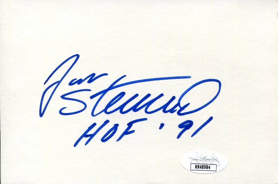 Jan Stenerud Kansas City Chiefs Montana State Super Bowl IV Signed Autograph JSA
