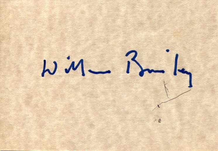 William H. Bailey Contemporary Realist Artist Painter Yale Signed Autograph
