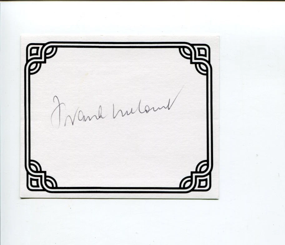 Frank McCourt Angela's Ashes Author Rare Signed Autograph Bookplate
