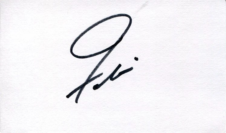 Fabian Forte Teen Idol Tiger Hound Dog Man Singer Rare Signed Autograph
