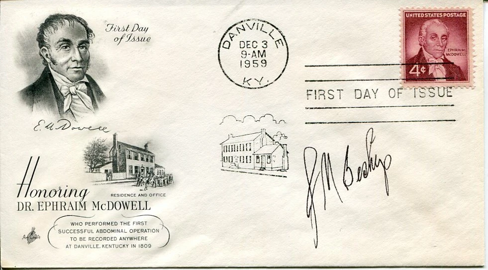 J. Michael Bishop 1989 Nobel Prize Medicine Virologist Signed Autograph FDC
