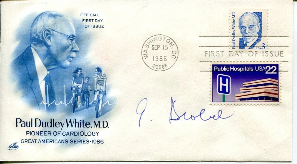 Gunter Blobel 1999 Nobel Prize Medicine Biologist Signed Autograph FDC
