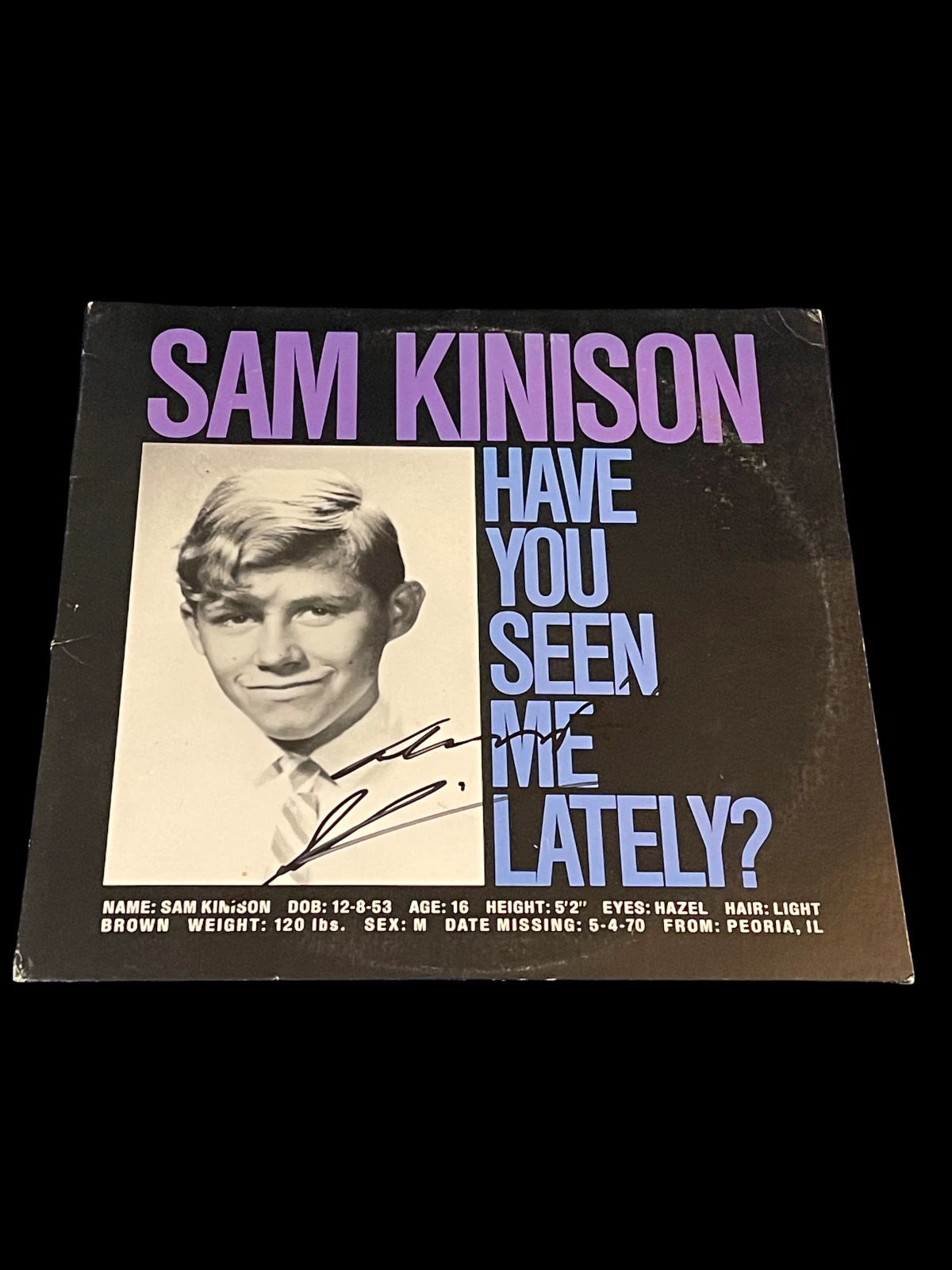 Sam Kinison Have You Seen Lately Signed Autograph Photo Record Album BAS Beckett
