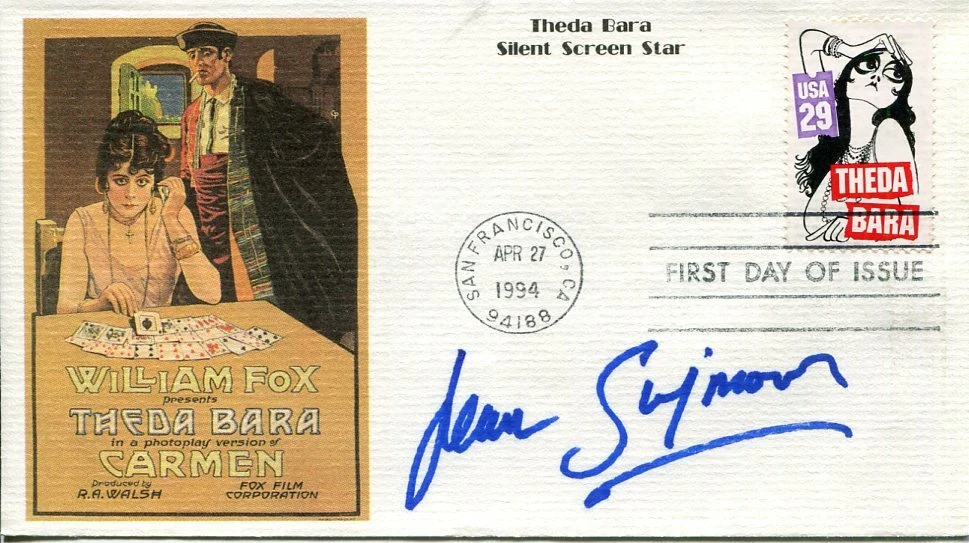 Jean Simmons Guys and Dolls Spartacus 2x Oscar Nominee Signed Autograph FDC
