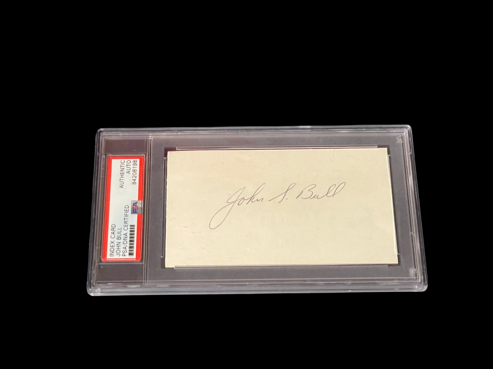 John S. Bull NASA Astronaut Navy Test Pilot Space Signed Autograph Slab PSA DNA
