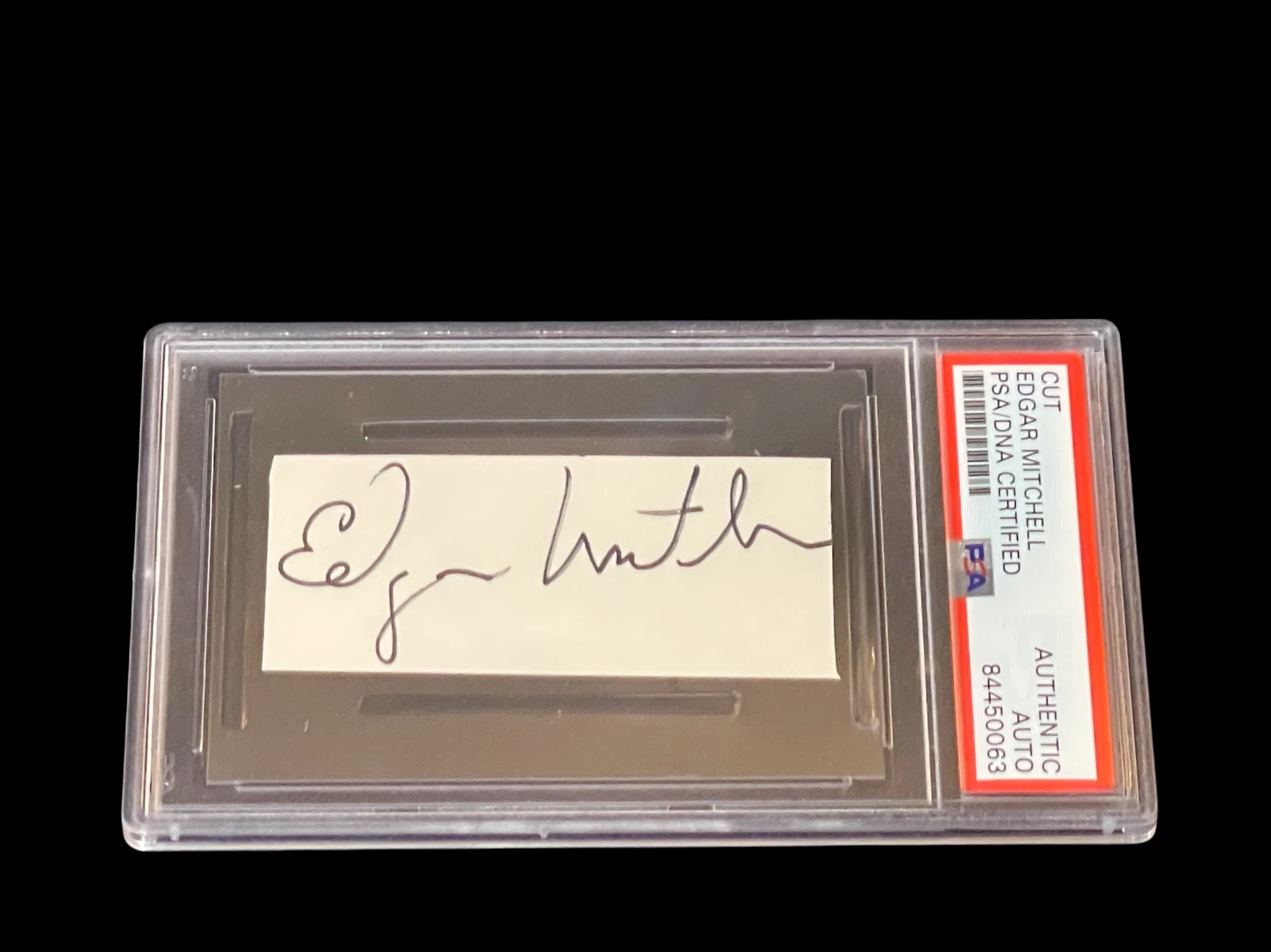 Ed Edgar Mitchell NASA Astronaut Apollo Moonwalker Signed Autograph PSA DNA Slab
