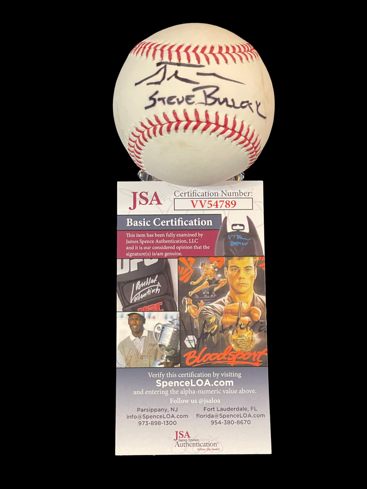 Steve Bullock 24th Governor of Montana Signed Autograph Baseball JSA

