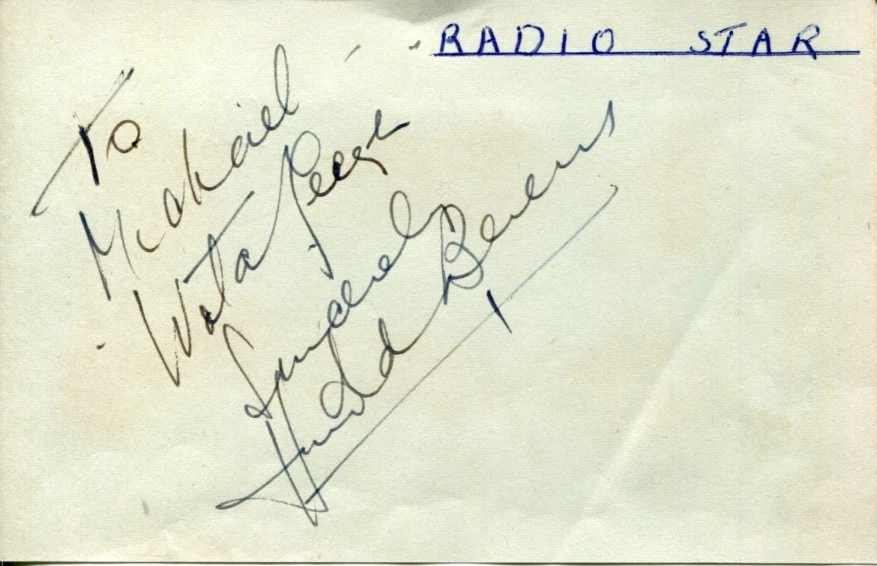 Harold Berens BBC Radio and TV Character Actor Comedian Signed Autograph
