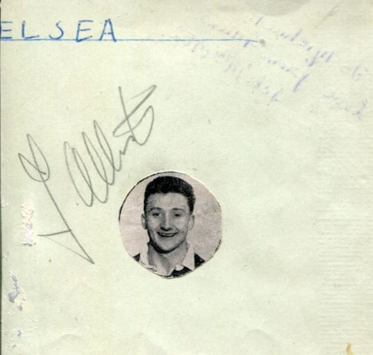 Les Allen Football Soccer Chelsea Tottenham Hotspur Queens Par Signed Autograph

