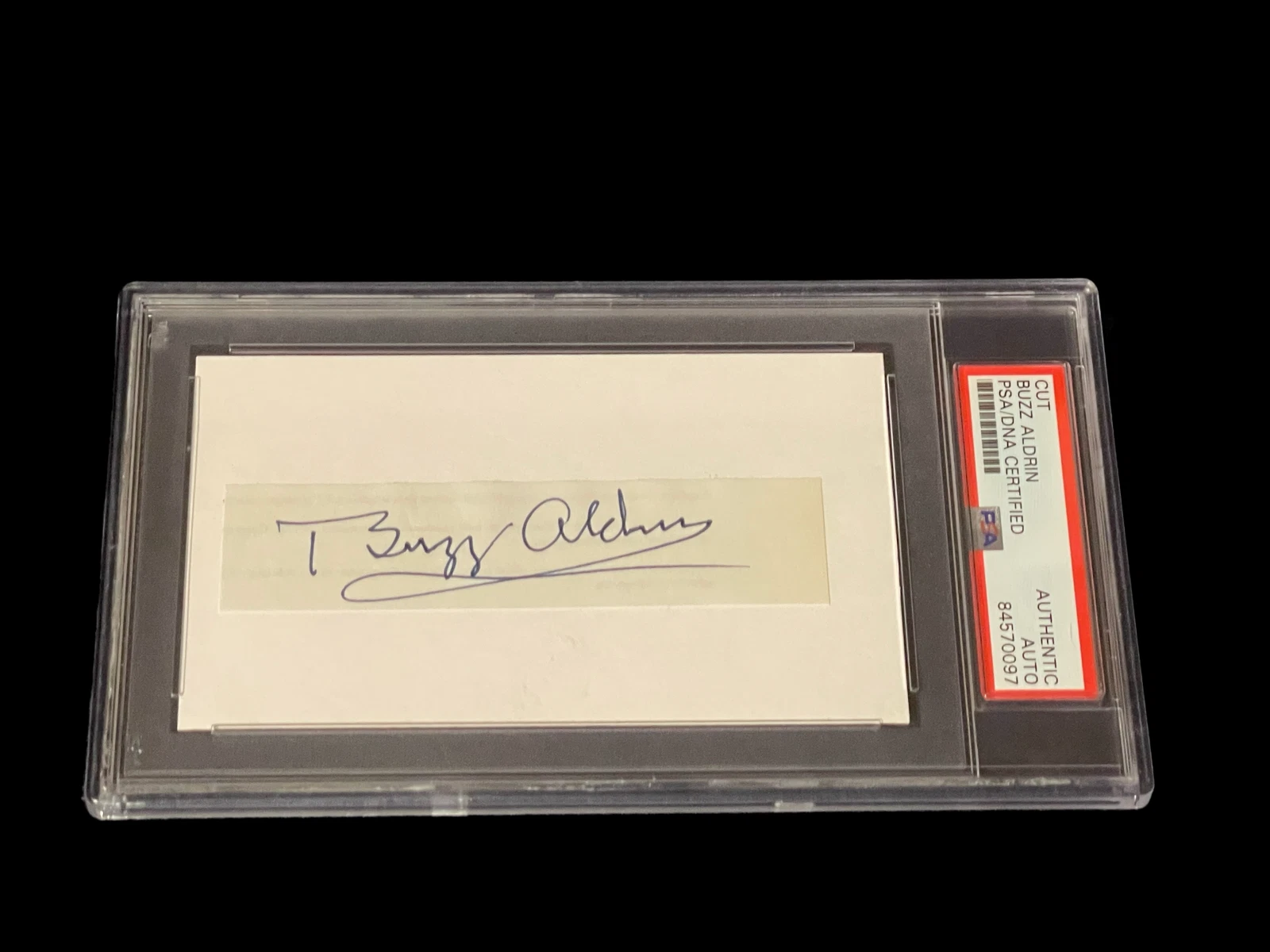 Buzz Aldrin NASA Astronaut Apollo 11 Moonwalker Signed Autograph PSA DNA Slab
