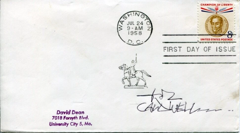 John Caldwell Mad Magazine Cartoonist Artist Writer Signed Autograph FDC
